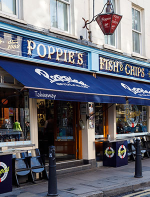 Poppies Fish & Chip shop - London